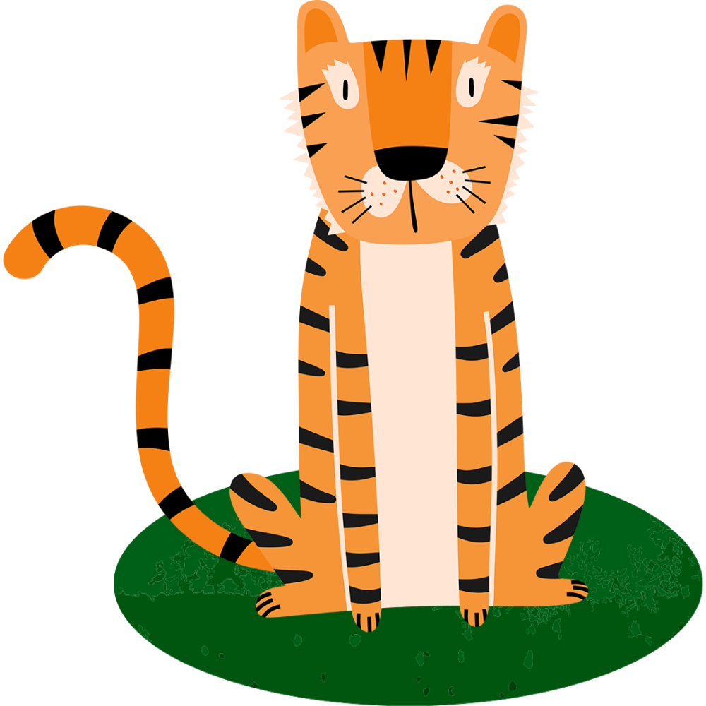 an illustration of an amur tiger